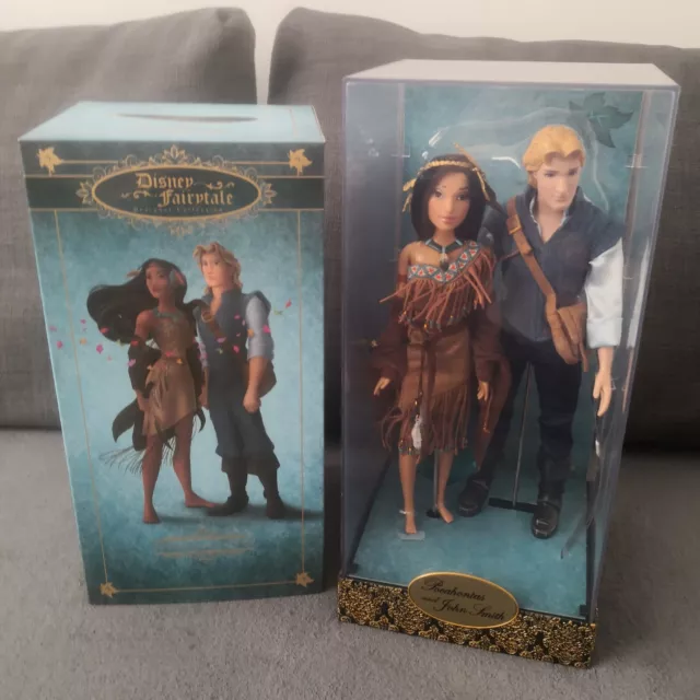 Pocahontas And John Smith Fairytale Doll Designer Collection Disney Limited Ed