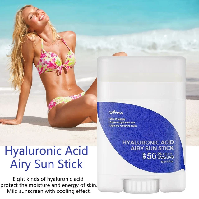 Stick solare arioso acido ialuronico - SPF50 + PA +++ 22 g protezione solare idratante UV