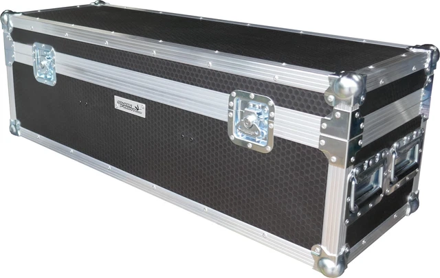 LP300 12" Single Swan Flight Case Vinyl Record Box (Hex)