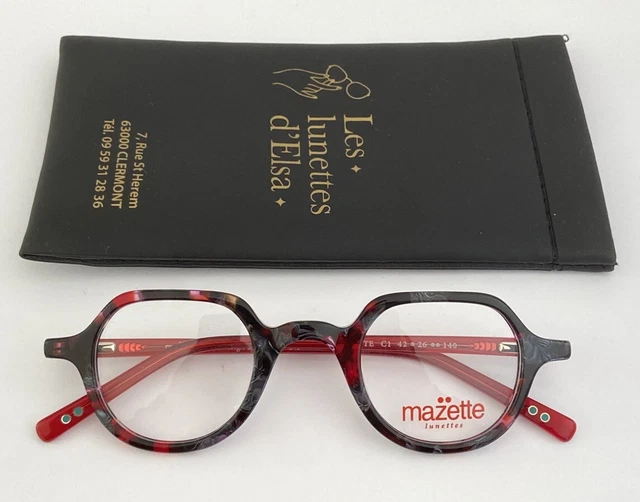 Monture De Lunettes De Vue Femme MAZETTE - Neuf Avec Étiquettes - Multicolore - France