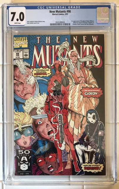 New Mutants Vol 1 #98 CGC 7.0 1st Appr Deadpool! Marvel 1990
