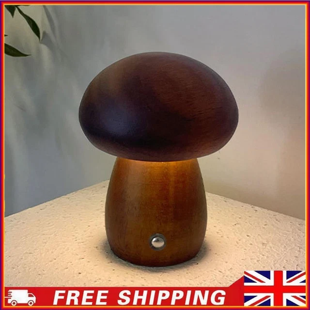 LED MUSHROOM NIGHT Light Bedside Table Night Light USB Rechargeable