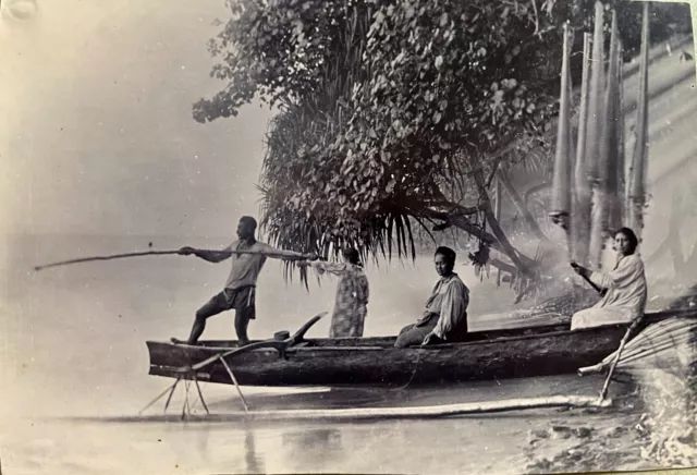 TAHITI PAPEETE Circa 1900  Pêcheurs Tahitiens