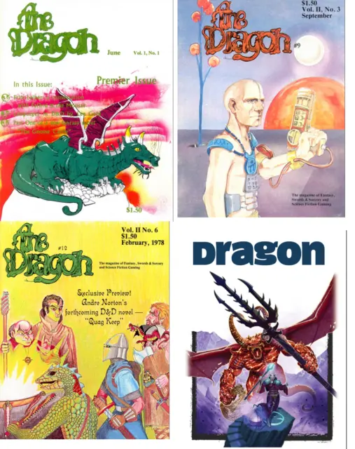 Dragon Magazine, issues 1-363 +18 bonus, pdf, on dvd
