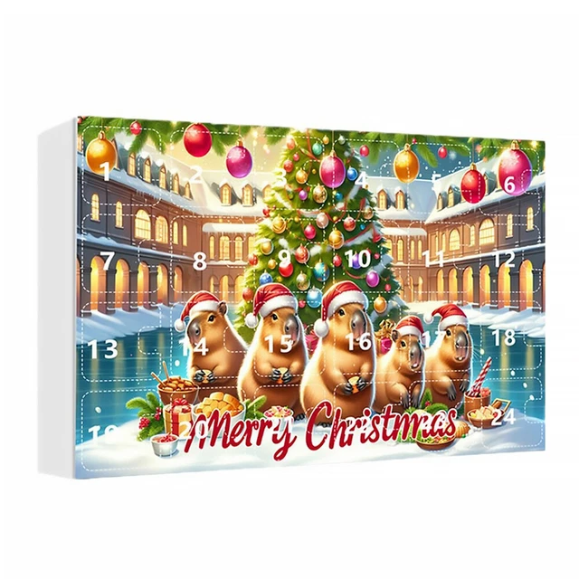 CAPYBARA ADVENT CALENDAR 2024 W Acrylic Capybara Pendant Xmas Countdown capybara-advent-calendar-2024-w-acrylic-capybara-pendant-xmas-countdown