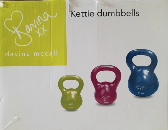 DAVINA MCCALL DUMBBELLS Weights Set 2 X 0.68Kg 2 X 1.134Kg 2 X