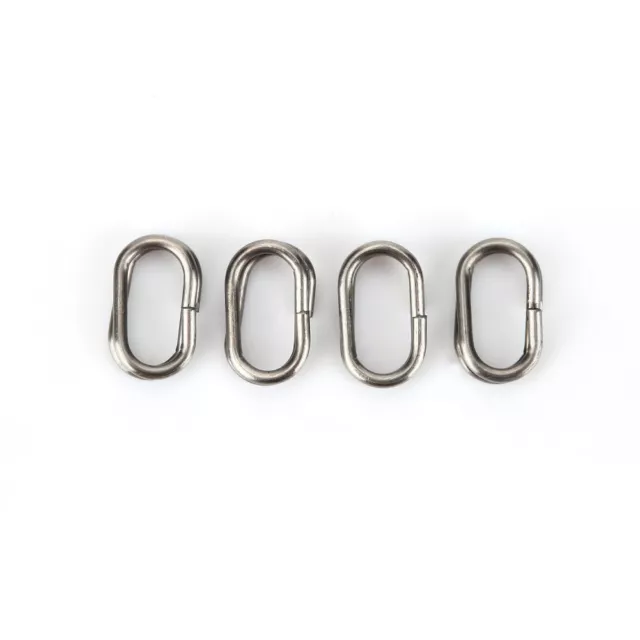 (6x10mm)100Pcs Steel Oval Split Rings Snap Fishing Tackle Connector HG5