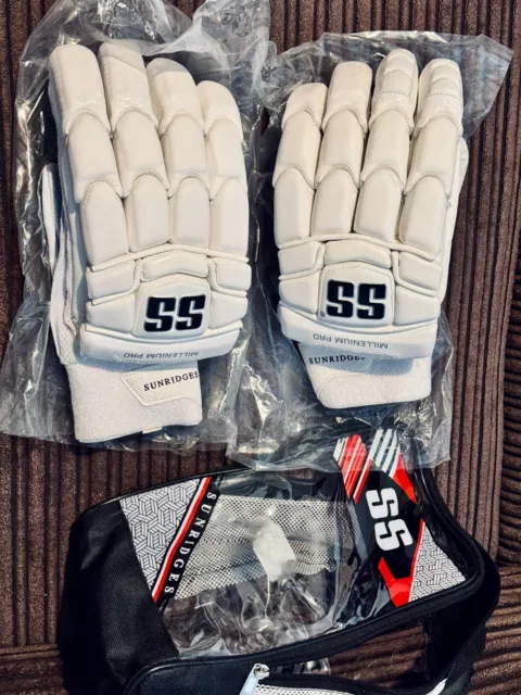 Ss Millenium Pro Cricket Batting Gloves- Top Of The Line- Left Hand