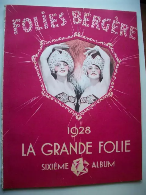 1928 FOLIES BERGERE Souvenir Album large format ...1