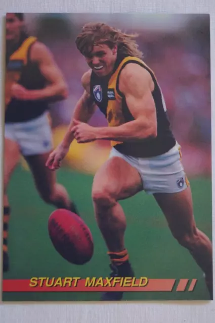 Richmond Tigers AFL-VFL Football Vintage Select In Action Card Stuart Maxfield