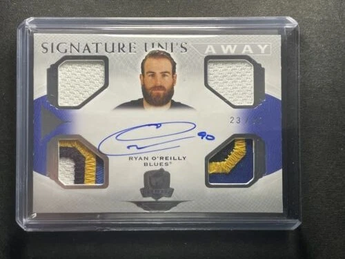 2020-21 UD The Cup RYAN O'REILLY Signature Uni's Away Patch Auto 23/35 4 Color!!