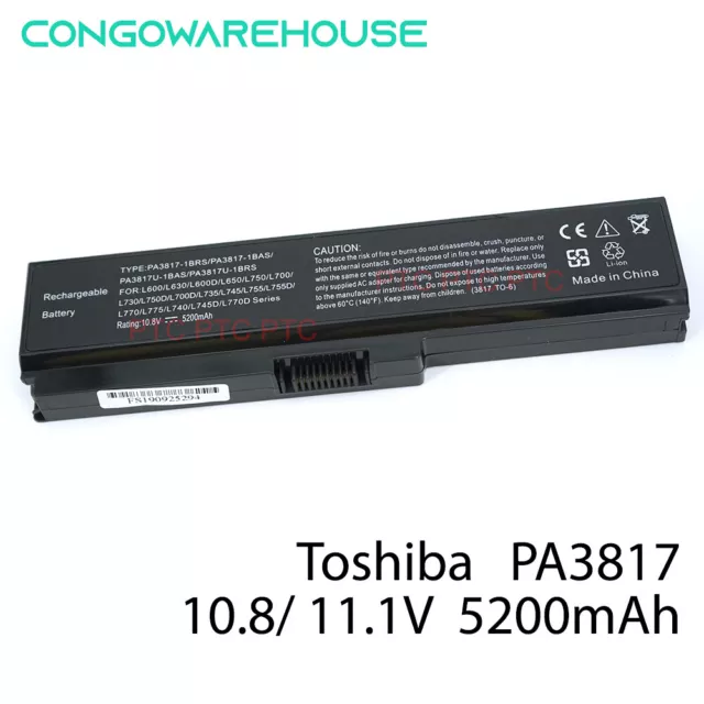 Laptop Battery PA3817U-1BAS For TOSHIBA Satellite A655 A660 L650 L650D L655 L750