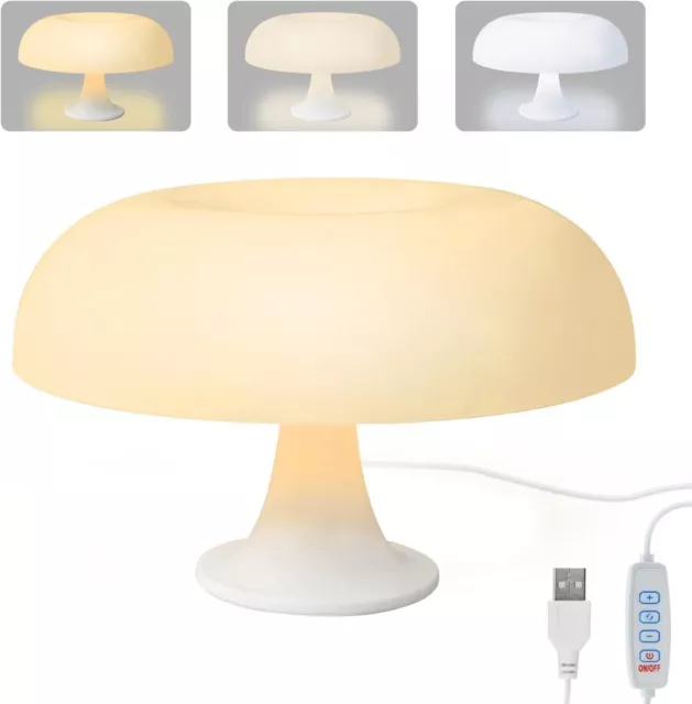 Pilzlampe 12W Minimalistisch Mushroom Retro Designer Lamp Vintage Modern Tisch