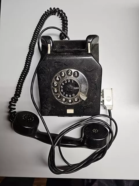 Altes DDR Nordfern Bakelit Telefon W63 geprüft mit Gebrauchsspuren,ungereinigt