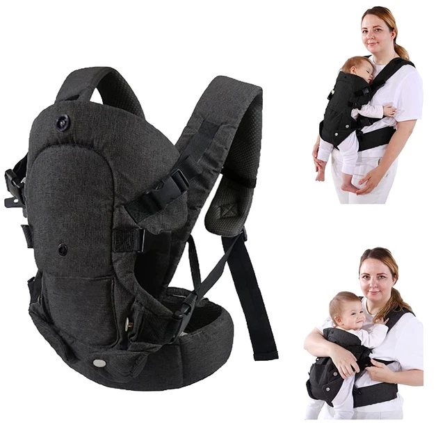 4-in-1 Newborn Infant Baby Carrier Sling Wrap Breathable Adjustable Ergonomic