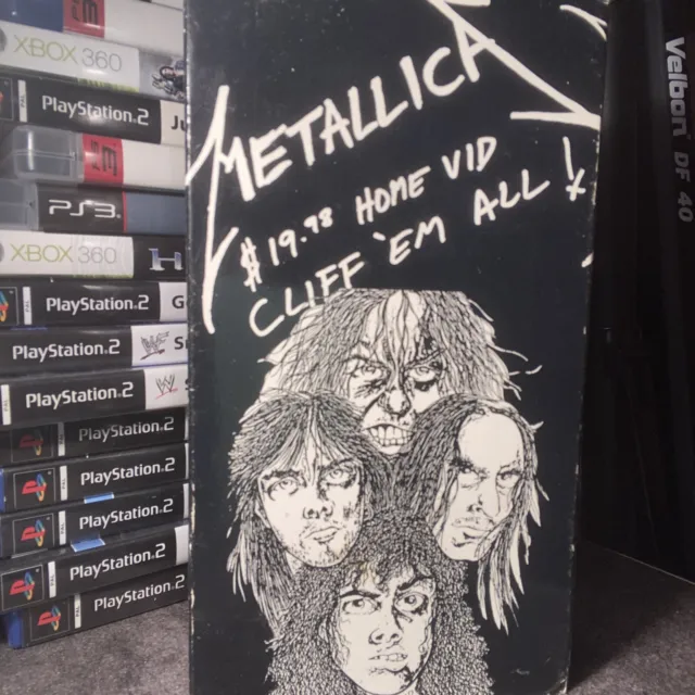 Metallica Home Vid Cliff 'em All VHS cert 18 music heavy metal
