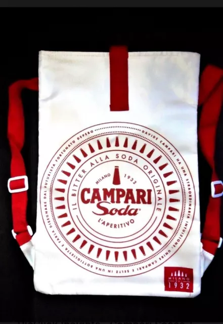 Borsa Zaino  Gadget Pubblicità Campari " Nuova "