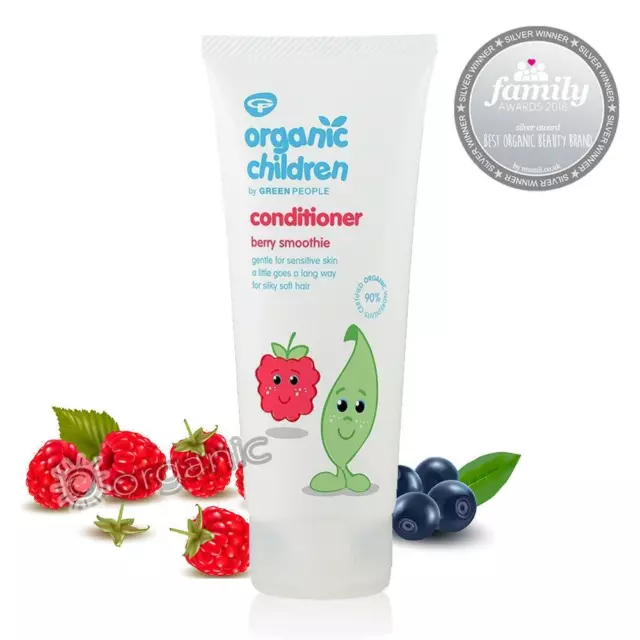 Green People Organic Children Kids Hair Conditioner - Berry Smoothie 200ml