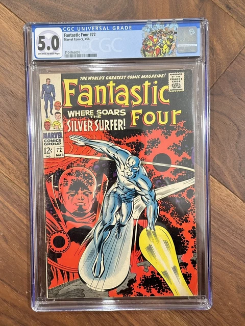 Fantastic Four #72 CGC 5.0 OW/WP  Silver Surfer & Watcher Appearance 3/1968