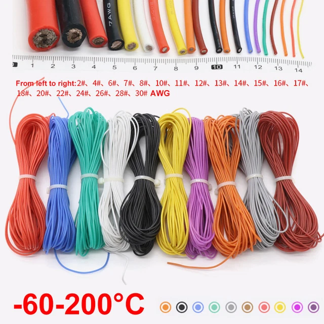 TUOFENG 10 AWG Silikonkabel 20 Meter (10m Schwarz + 10m Rot) – Extrem Flexibel, 600V, Für Auto, Akku & RC-Modelle