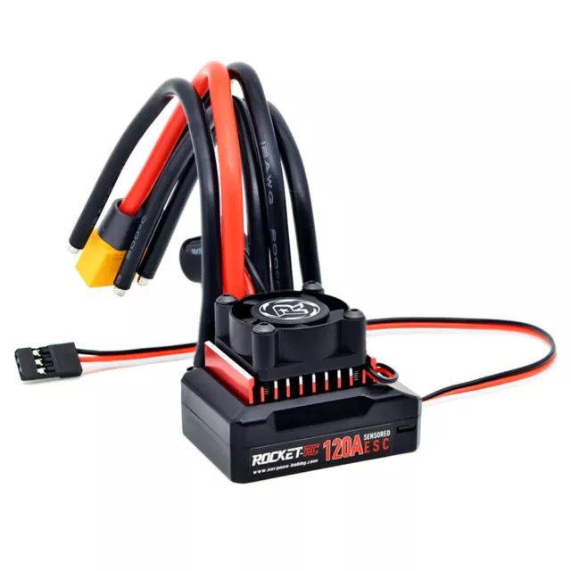 Rocket-RC Sensored Brushless 540 Motor 120A Brushless ESC Combo for 1/10 RC Car 2