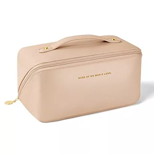 Bolsa de Cosméticos de Viaje de Gran Capacidad, Bolsa de Maquillaje de PU de