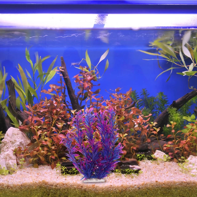 Tappeto Erba Artificiale Per Acquario 25x25 Cm – Pianta In Plastica Subacquea, Verde, Non Tossica Per Pesci