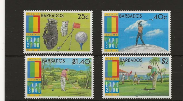 Barbados 2000 Expo, Golf set of 4 sg.1171-4  MNH