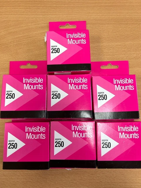 7 cuadrados invisibles de montaje de fotos aprox 250 por paquete