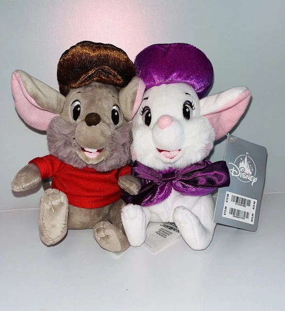 DISNEY STORE BERNARD & Miss Bianca The Rescuers Plush Soft Toy NEW ...
