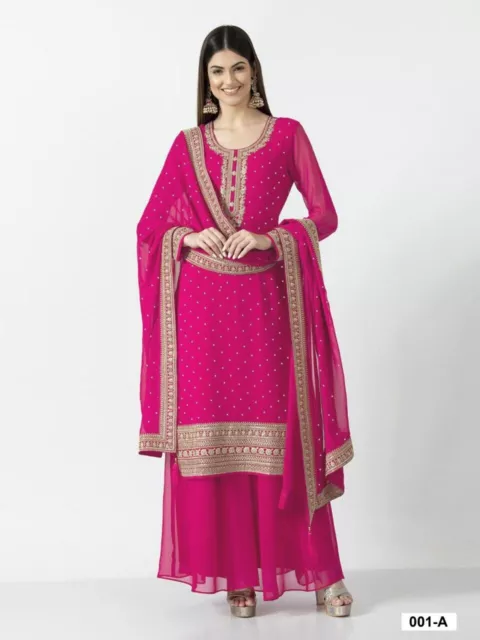 Palazzo Suit Dress Women's Pakistani Designer Bollywood Salwar Indian Kameez