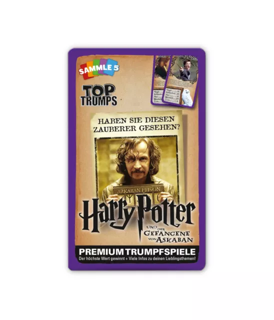 Top Trumps Harry Potter und der Gefangene von Askaban Spiel Quartett Kartenspiel