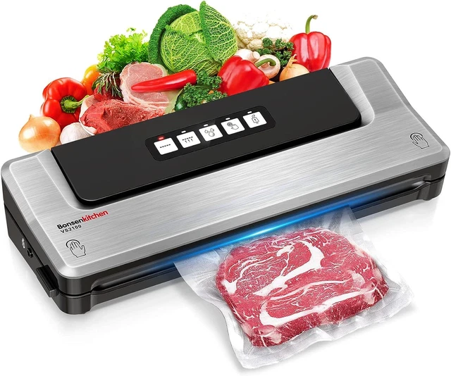 Bonsenkitchen Envasadora al Vacío 5 en 1 para Uso Doméstico y Comercial,...