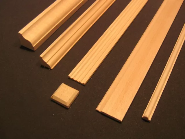 Crown Molding #1 Fashion Dollhouse trim f/ Barbie 2 pcs MW08021 1/6 & 1/8 Scale