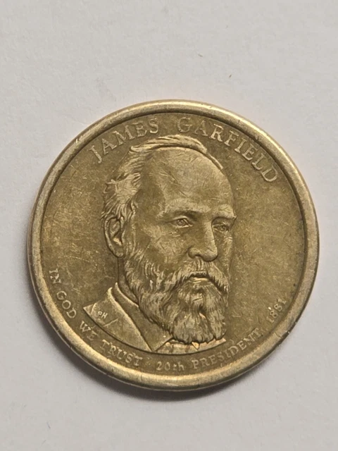 RARE ANTIQUE JAMES Garfield $1 Dollar Coin 1881 - 2011 P - 20th