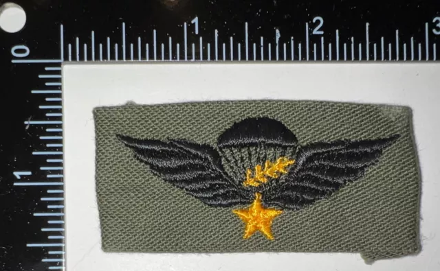 Vietnam War Arvn South Vietnamese Master Airborne Jump Wings Cloth