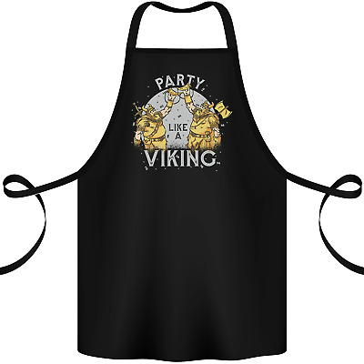 Party Like a Viking Thor Odin Valhalla Cotton Apron 100% Organic