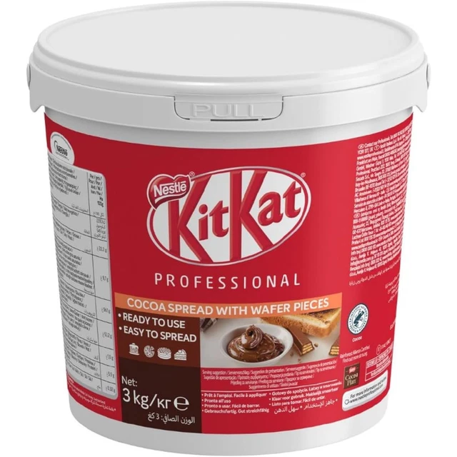 Crema Spalmabile Nestle' Kit Kat Cioccolato al Latte Secchiello da 3 kg