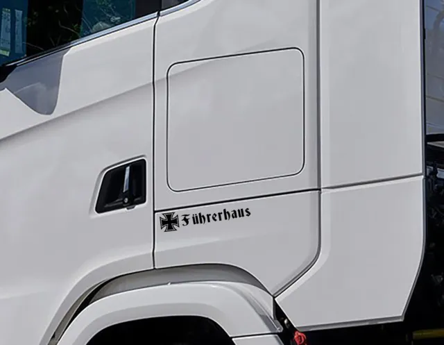 2 x Führerhaus Dekor Aufkleber Sticker Truck Volvo Scania Daf Mercedes LKW
