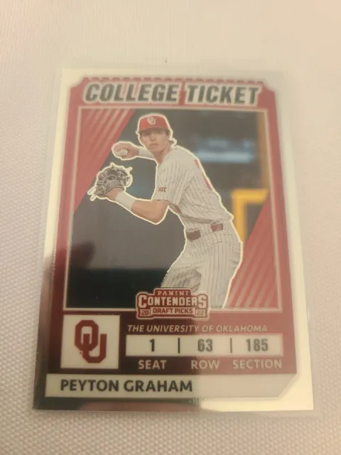 2022 Elite Extra Edition College Tickets Optic #CTO-15 Peyton Graham