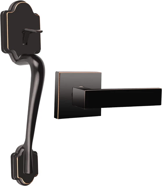 Front Door Handle Oil-Rubbed Bronze Front Entry Handleset Lower Half Lever