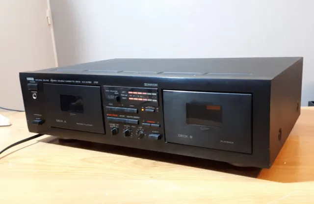 Platine double cassette audio (K7) Yamaha KX-W162 fonctionne mais pour pièces