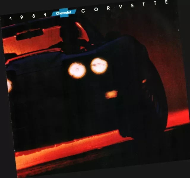 1981 Corvette Original Car Sales Brochure New Chevrolet book and poster