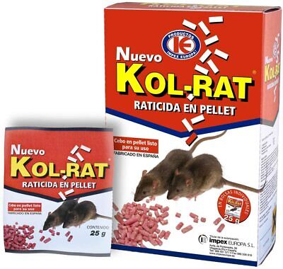 Kol-rat - Cebo en pellet con bromadiolona contra ratones 150g