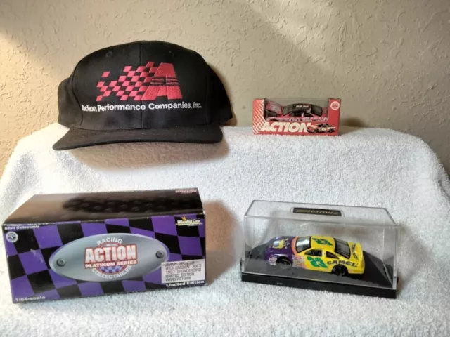 ACTION NASCAR BUNDLE 1:64 1997 JIMMY SPENCER (CAMEL SMOKIN JOES) + #98 Car & Hat
