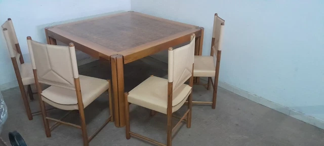 Lotto ( Sedie E Tavolo ) In Stile Design Carlo Scarpa.
