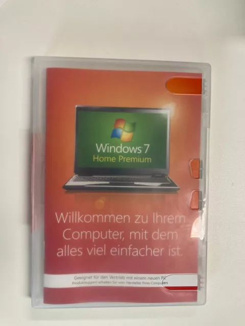 Microsoft Windows 7 Home Premium 64 Bit inkl. Service Pack 1, DVD und Lizenz Key