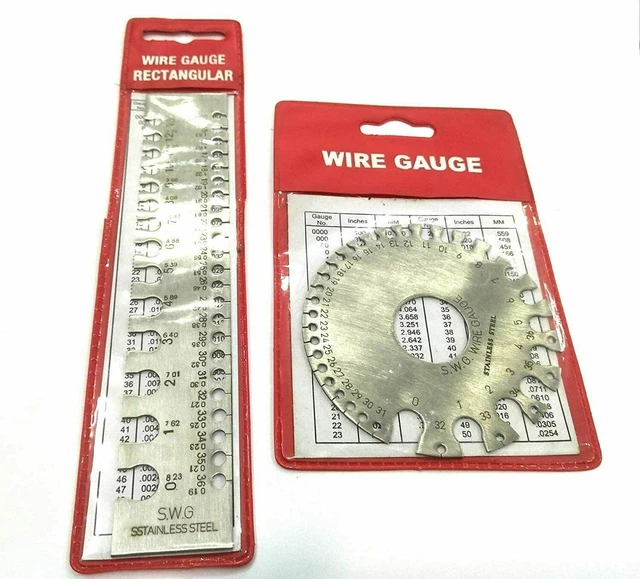 SWG ROUND GAGE Metal Wire Sheet Thickness Diameter Gauge, Both Side £27