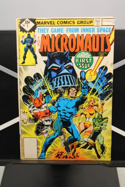MICRONAUTS #1 -Marvel Comics Vol.1 1979 -1st Appearance Baron Karza - in sleeve