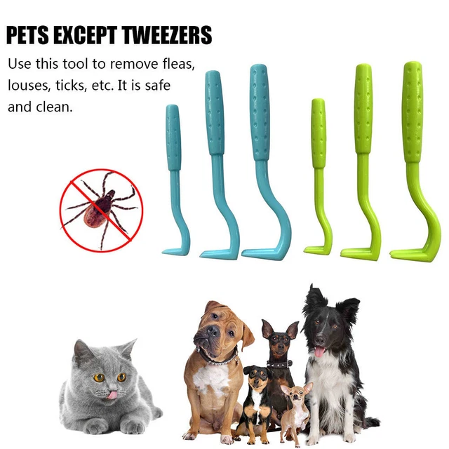 3 Pack Tick Remover For Dog Cat Pet Kit Tick Hook Tick Picker Flea Removal Tool